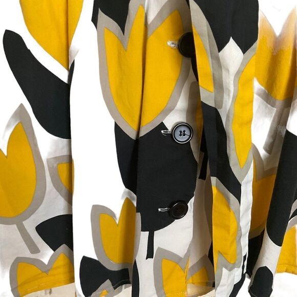 SPEECHLESS Knee Length Flared Skirt Black Yellow White Size 11 - Picture 3 of 11